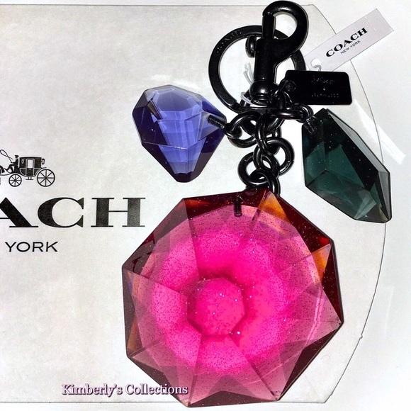 💎 Coach Disney Gem Keychain Bag Charm NWT - Picture 8 of 8